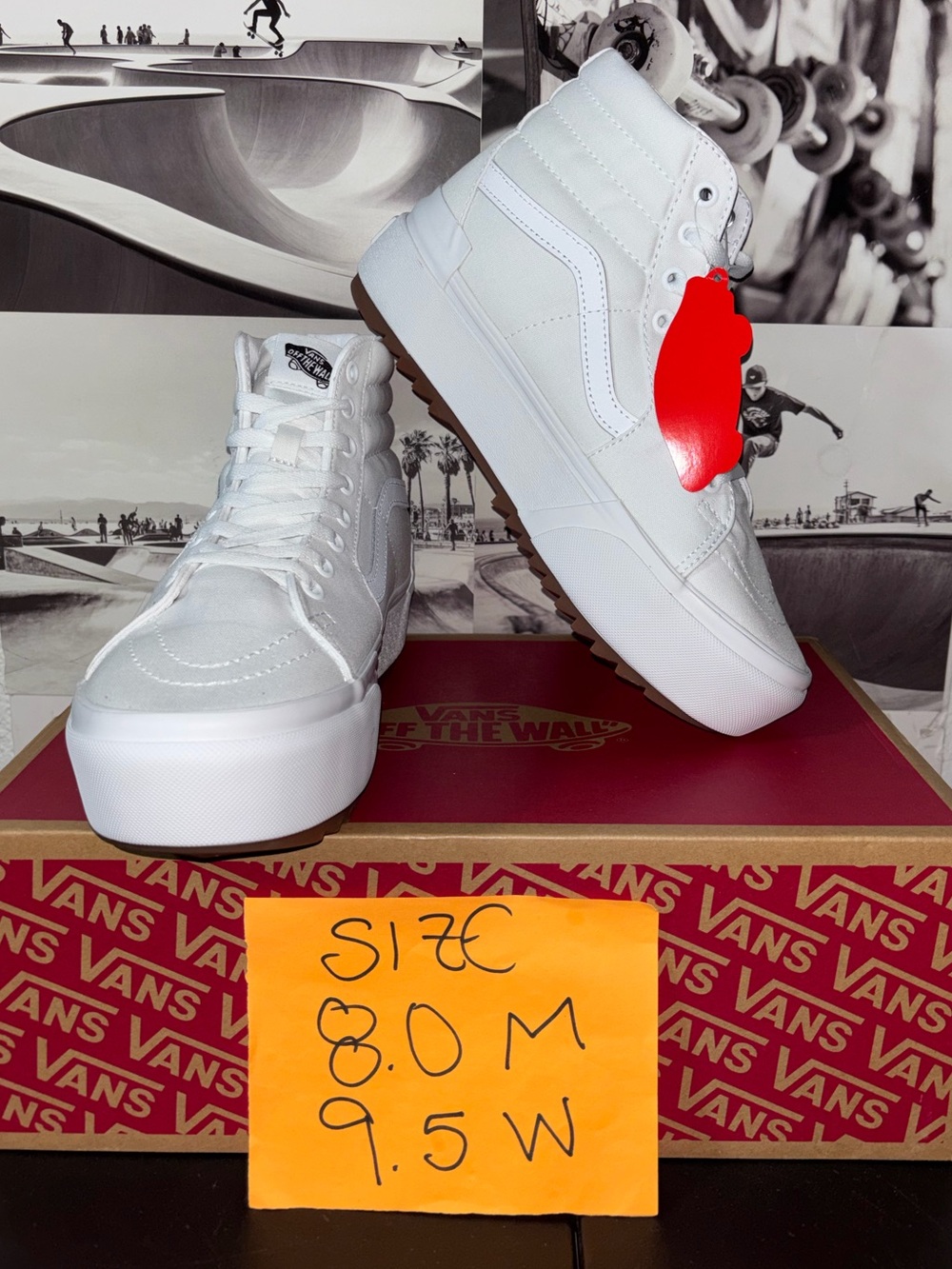 Vans Sk8-Hi Tapered sz 8.0 Men’s 9.5 Woman